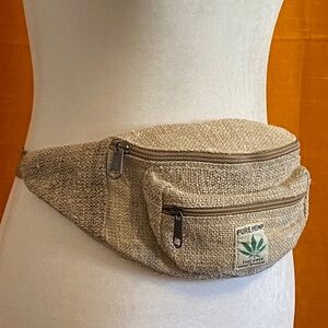 Vintage HEMP Bum bag/Fanny pack/crossbody. Unisex. Made in Nepal